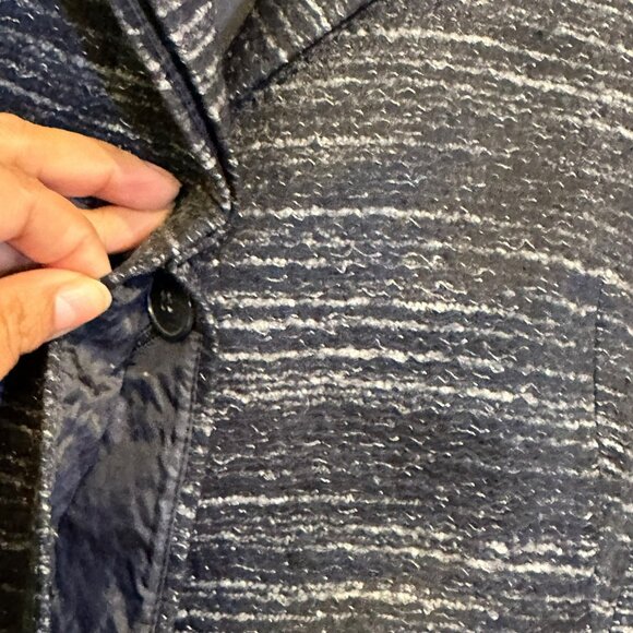 ✨Akris Women's Size US 4 Formal Elegant Wool-Blend Blazer Jacket Black✨ - Picture 4 of 9